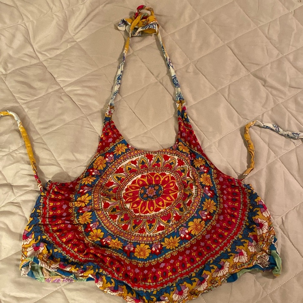 Colorful billabong halter top